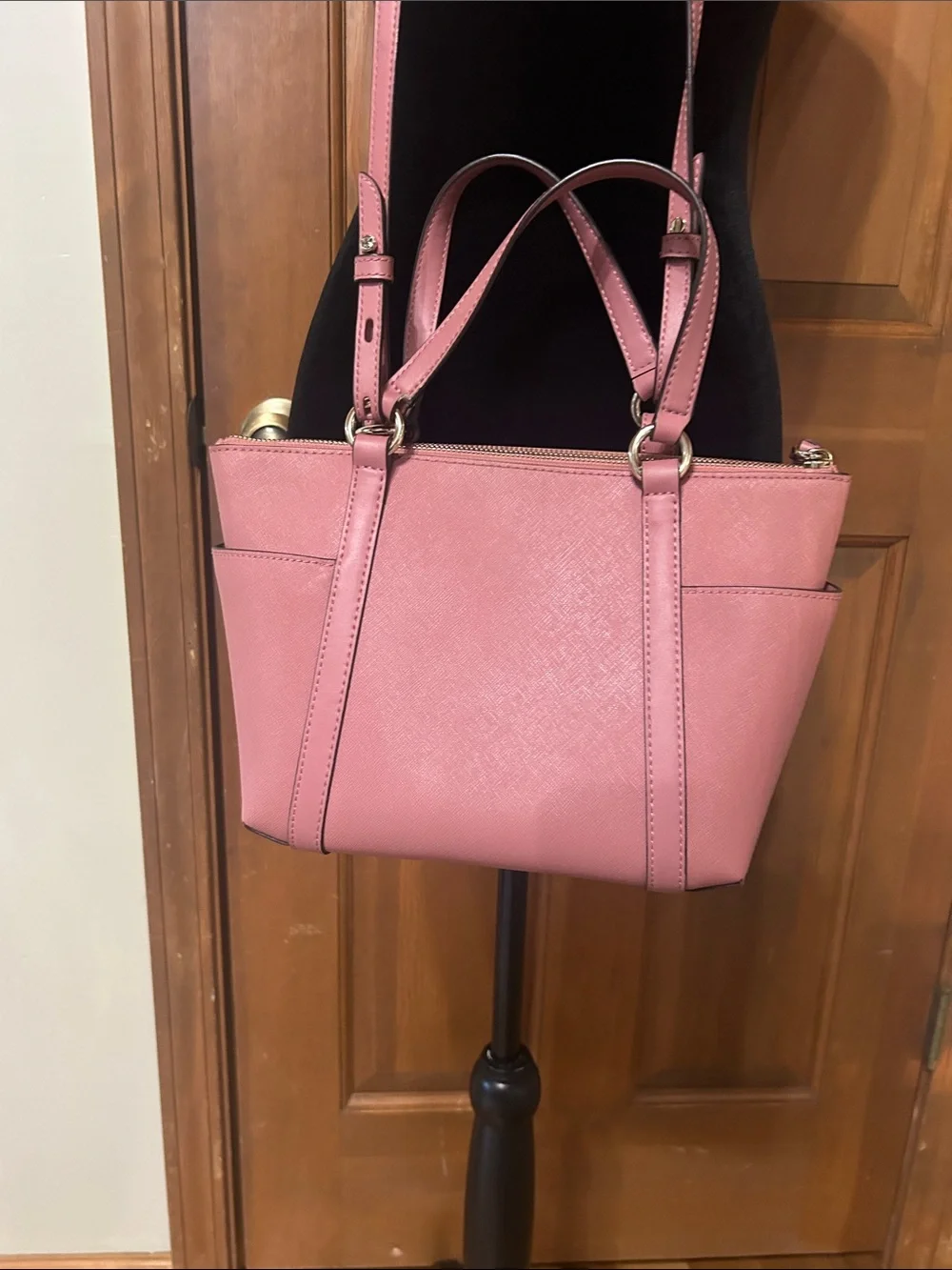 Michael Kors Sullivan Small Saffiano Leather Top-Zip Tote Bag like new